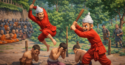 ฉากเลิฟซีนกำแพงวัดพระแก้ว